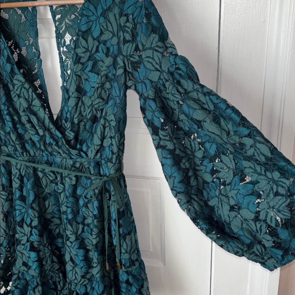 SHOWPO FAUX WRAP LACE MINI DRESS - Picture 4 of 10